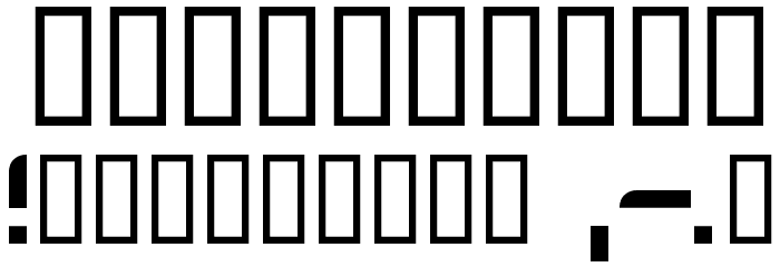 FutureFlash Font OTHER CHARS