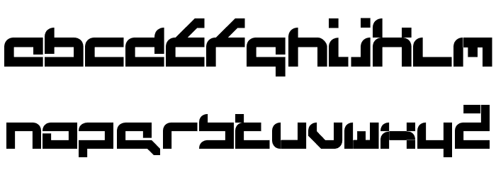 FutureFlash Font LOWERCASE