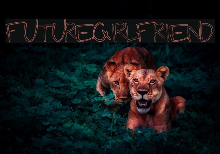 FutureGirlfriend Font examples