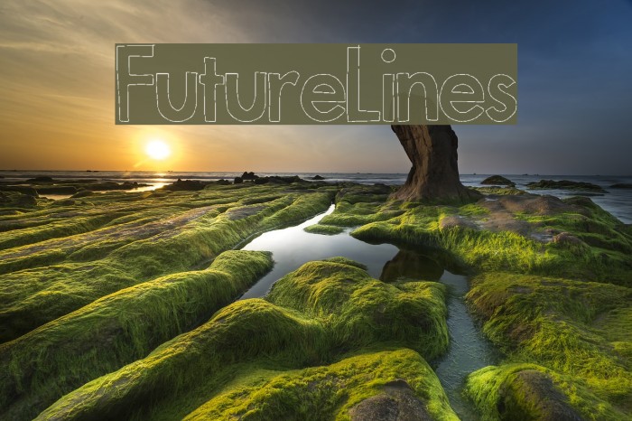 FutureLines Font examples