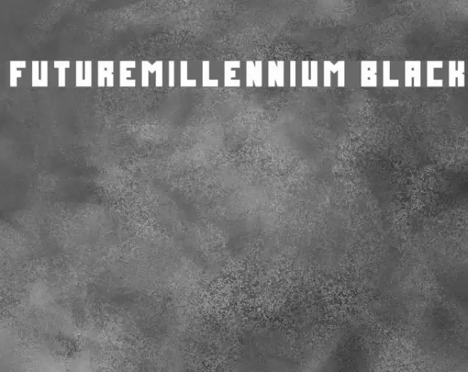 FutureMillennium Black Font examples