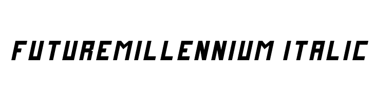 FutureMillennium Italic Fuentes