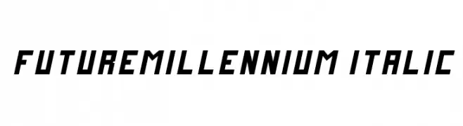 FutureMillennium Italic  Frei Schriftart Herunterladen