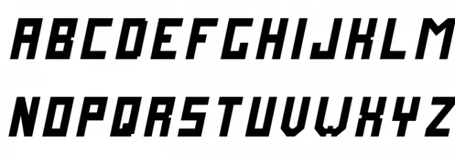 FutureMillennium Italic خط أحرف كبيرة