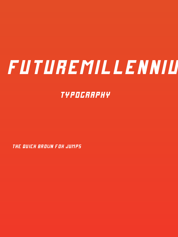 FutureMillennium Italic Poster