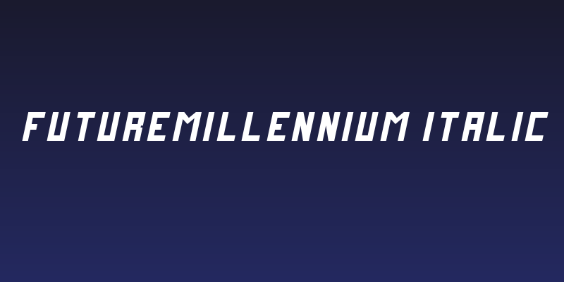 FutureMillennium Italic Social Header