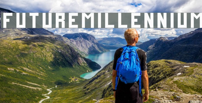 FutureMillennium Font examples