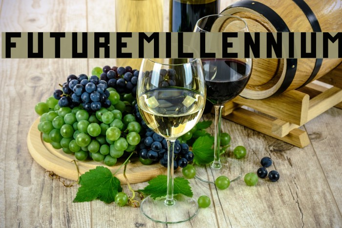 FutureMillennium Font examples