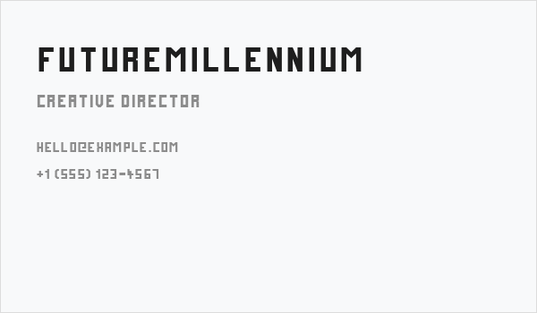 FutureMillennium Business Card