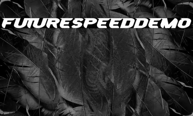 FutureSpeedDemo Font examples