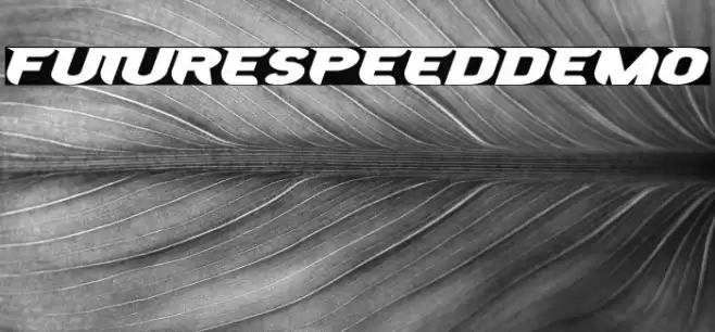 FutureSpeedDemo Font examples