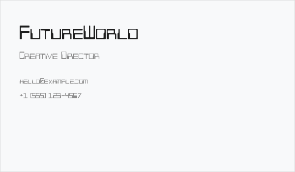 FutureWorld Business Card