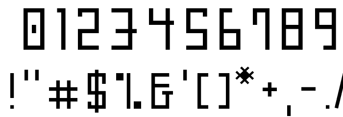 Futurepolis 3000 Font OTHER CHARS