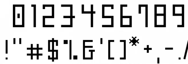 Futurepolis 3000 Font OTHER CHARS