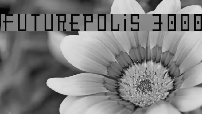 Futurepolis 3000 Font examples