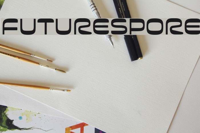 Futurespore Font examples