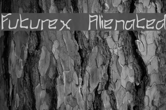 Futurex Alienated Fonte examples