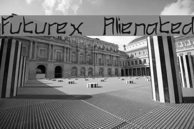 Futurex Alienated Fonte examples