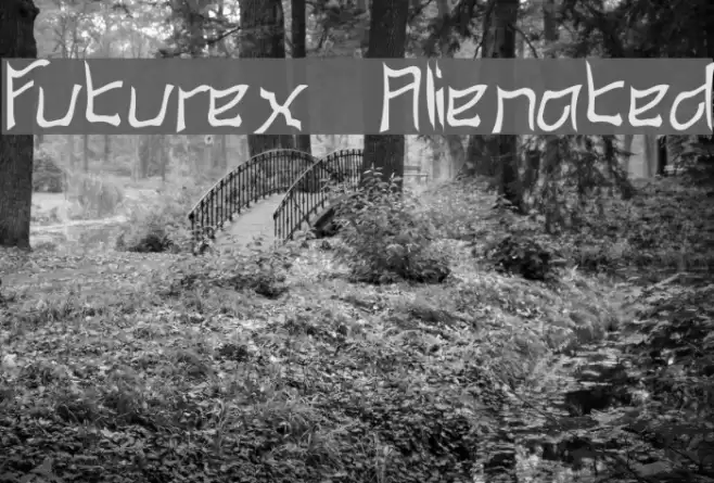 Futurex Alienated Fonte examples