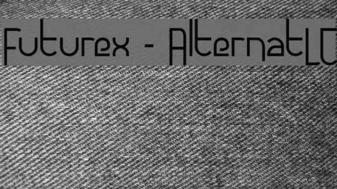 Futurex - AlternatLC Font examples
