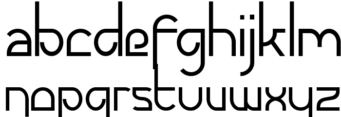 Futurex - AlternateTC Schriftart Kleinbuchstaben