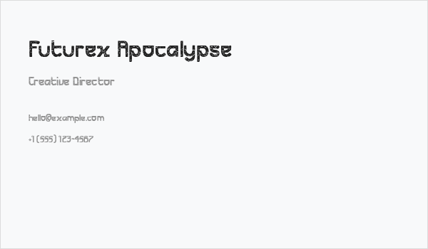 Futurex Apocalypse Business Card