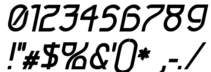 Futurex Arthur Bold Italic Font OTHER CHARS