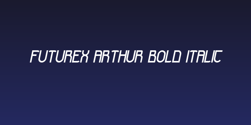 Futurex Arthur Bold Italic Social Header