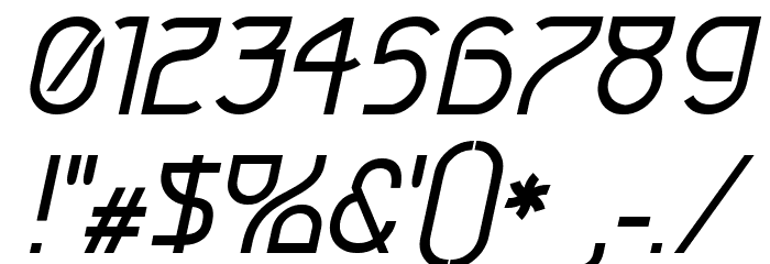 Futurex Arthur Italic Font OTHER CHARS