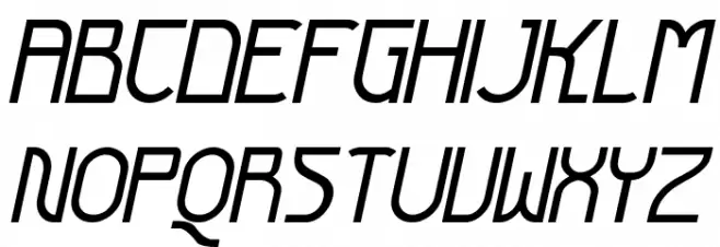 Futurex Arthur Italic Font Litere mari