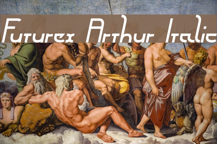 Futurex Arthur Italic Font examples