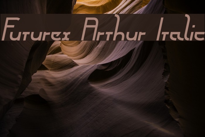 Futurex Arthur Italic Font examples