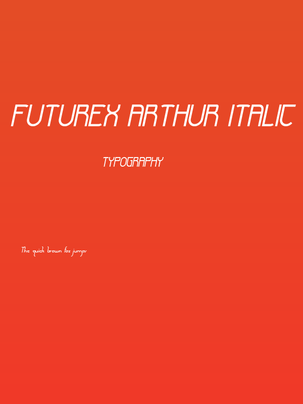 Futurex Arthur Italic Poster