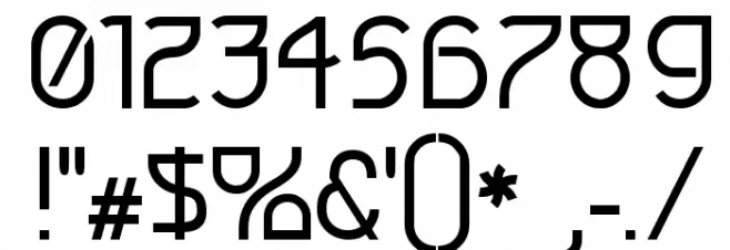 Futurex Arthur フォント その他の文字