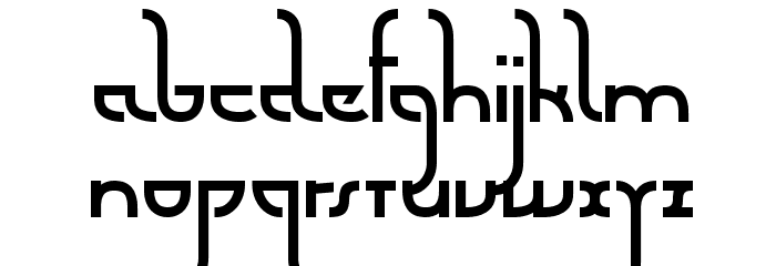 Futurex Arthur Font LOWERCASE