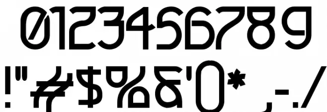 Futurex Bold Шрифта ДРУГИЕ символов