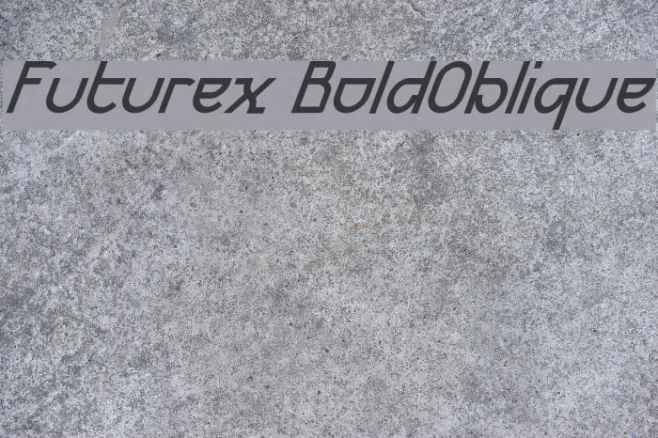 Futurex BoldOblique Example 1