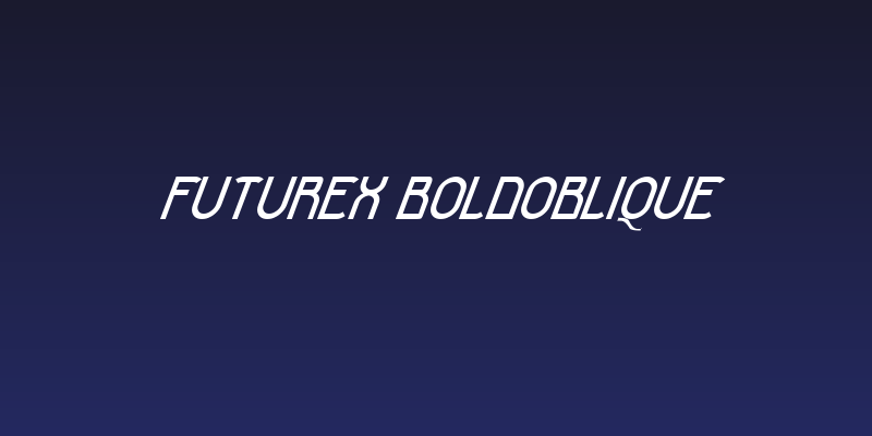 Futurex BoldOblique Social Header