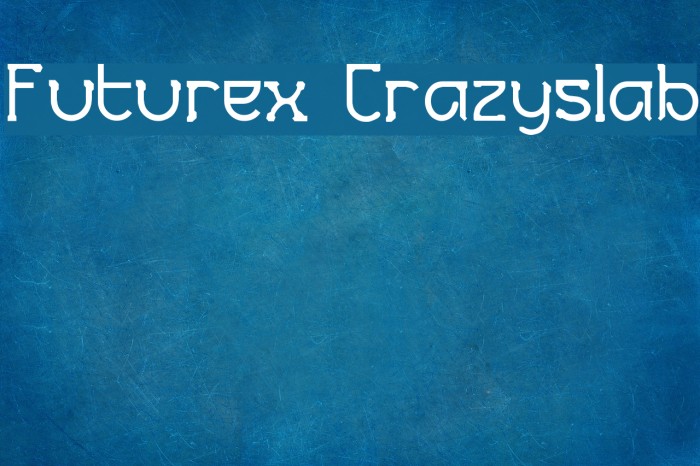 Futurex Crazyslab Font examples