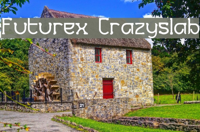 Futurex Crazyslab Font examples