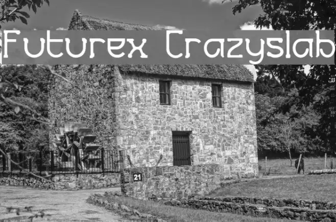 Futurex Crazyslab फ़ॉन्ट examples