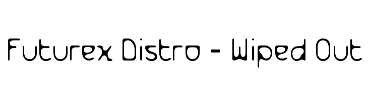 Futurex Distro - Wiped Out Font