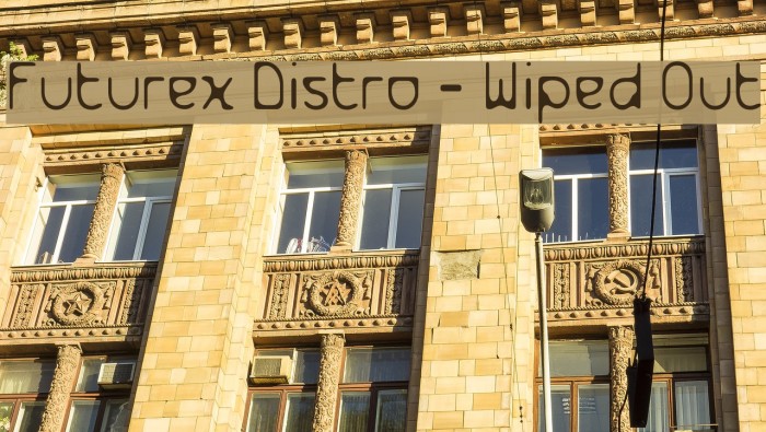 Futurex Distro - Wiped Out Font examples
