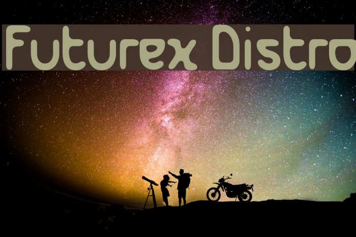 Futurex Distro Font examples