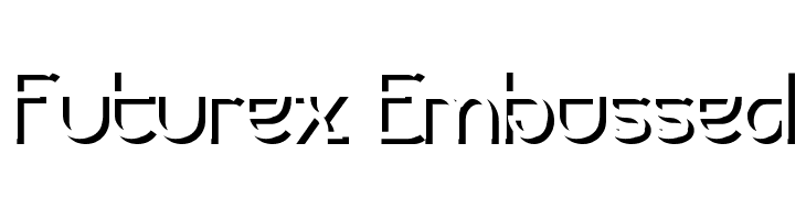 Futurex Embossed  Descarca Fonturi Gratis
