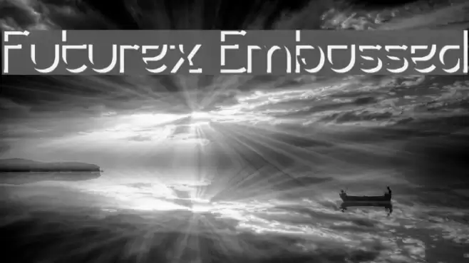 Futurex Embossed Font examples