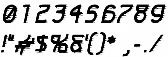 Futurex Engraved Font OTHER CHARS