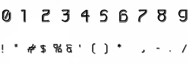Futurex LX Font Alte caractere