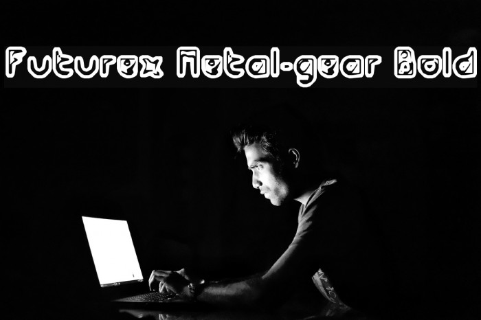Futurex Metal-gear Bold フォント examples