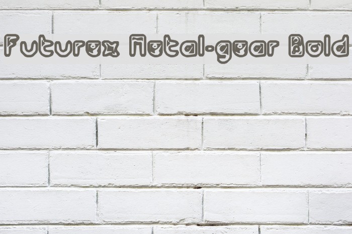 Futurex Metal-gear Bold フォント examples